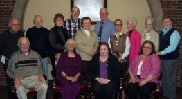 Back row standing (l-r): Stuart Shaw, Leo Lubinsky, Shirley Winkels, Pastor Phil Sorensen, Rev. Barbara Knutson, Chaplain Bill Flesch, Intern Chaplain Susan Hagler, Rita Haugh, Juanita Schmelzer and Chaplain Tom Schoen Seated (l-r): Giles Schmid, Chaplain Kathy Redig, Shari Jarvis and Jane Bollinger Not pictured: Kathy Foerster and Lynn Kujak