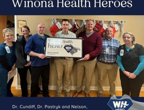 Zoo siab nrog Dr. Cundiff, Dr. Pastryk & Nelson tau txais kev qhuas raws li Winona Health HEROES!