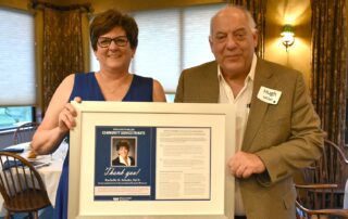 Hugh Miller, Ben And Adith Miller’s Son And Rtp President And Ceo, Presented The Ben And Adith Miller Community Service Tribute Award To Rachelle Schultz.