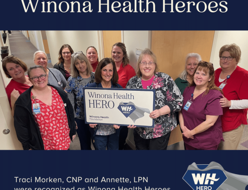 ¡Felicitaciones, Traci y Annette, por ser honradas como Winona Health Heroes!