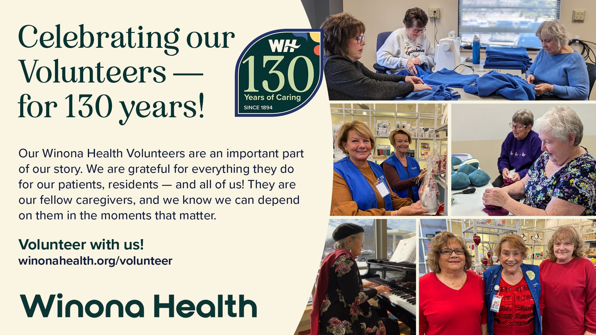 Celebrating our Volunteers for 130 Years!