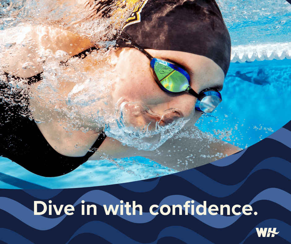 Dive In With Confidence 2 Swimmers Plugs Dive In With Confidence Social Tile